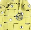 Vittoria Gotti Modna Torebka Skórzana Unikatowy Shopper Made in Italy Limonkowa